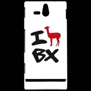 Coque Sony Xperia U I love Lama