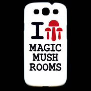 Coque Samsung Galaxy S3 I love Mushrooms