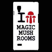 Coque LG Optimus L9 I love Mushrooms