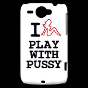 Coque HTC Wildfire G8 I love Play Pussy