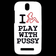 Coque HTC One SV I love Play Pussy