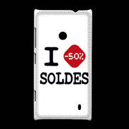 Coque Nokia Lumia 520 I love Soldes