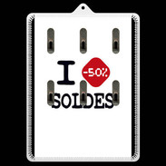 Porte clés I love Soldes