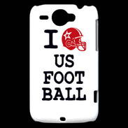 Coque HTC Wildfire G8 I love US Football