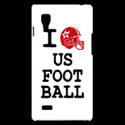 Coque LG Optimus L9 I love US Football