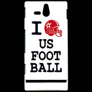 Coque Sony Xperia U I love US Football