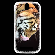 Coque HTC One SV Portrait de tigre PB 2