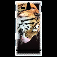 Coque Sony Xperia U Portrait de tigre PB 2