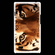 Coque LG Optimus L9 Oeil de tigre PB 2