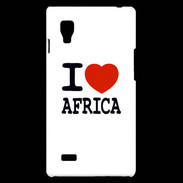 Coque LG Optimus L9 I love Africa