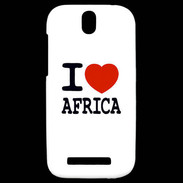 Coque HTC One SV I love Africa