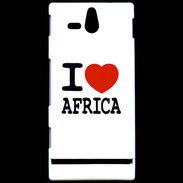Coque Sony Xperia U I love Africa