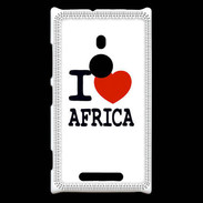 Coque Nokia Lumia 925 I love Africa