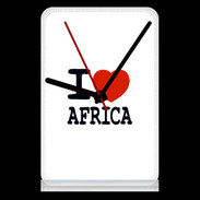 Pendule de bureau I love Africa