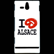 Coque Sony Xperia U I love Alsace 2