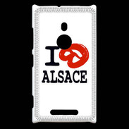 Coque Nokia Lumia 925 I love Alsace 2