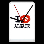 Pendule de bureau I love Alsace 2