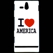 Coque Sony Xperia U I love America