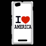 Coque Sony Xperia M I love America