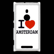 Coque Nokia Lumia 925 I love Amsterdam