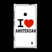 Coque Nokia Lumia 520 I love Amsterdam