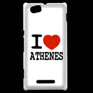 Coque Sony Xperia M I love Athenes