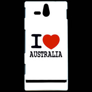 Coque Sony Xperia U I love Australia