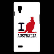 Coque LG Optimus L9 I love Australia 2