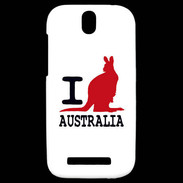 Coque HTC One SV I love Australia 2