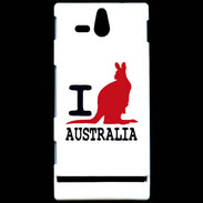 Coque Sony Xperia U I love Australia 2