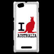 Coque Sony Xperia M I love Australia 2