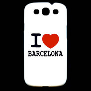 Coque Samsung Galaxy S3 I love Barcelona