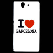 Coque Sony Xperia Z I love Barcelona