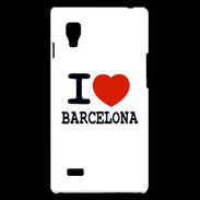 Coque LG Optimus L9 I love Barcelona