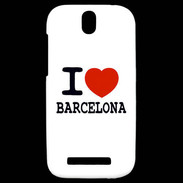 Coque HTC One SV I love Barcelona