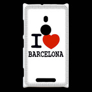 Coque Nokia Lumia 925 I love Barcelona