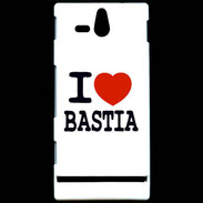Coque Sony Xperia U I love Bastia