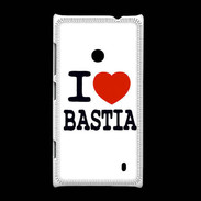 Coque Nokia Lumia 520 I love Bastia