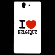 Coque Sony Xperia Z I love Belgique