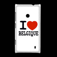 Coque Nokia Lumia 520 I love Belgique
