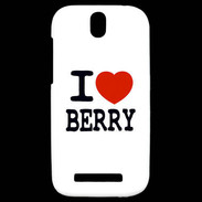 Coque HTC One SV I love Berry