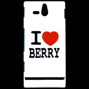 Coque Sony Xperia U I love Berry