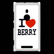 Coque Nokia Lumia 925 I love Berry