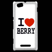 Coque Sony Xperia M I love Berry