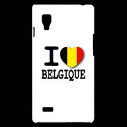 Coque LG Optimus L9 I love Belgique 2