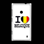 Coque Nokia Lumia 520 I love Belgique 2