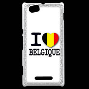 Coque Sony Xperia M I love Belgique 2