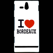 Coque Sony Xperia U I love Bordeaux