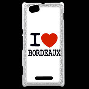 Coque Sony Xperia M I love Bordeaux