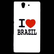 Coque Sony Xperia Z I love Brazil